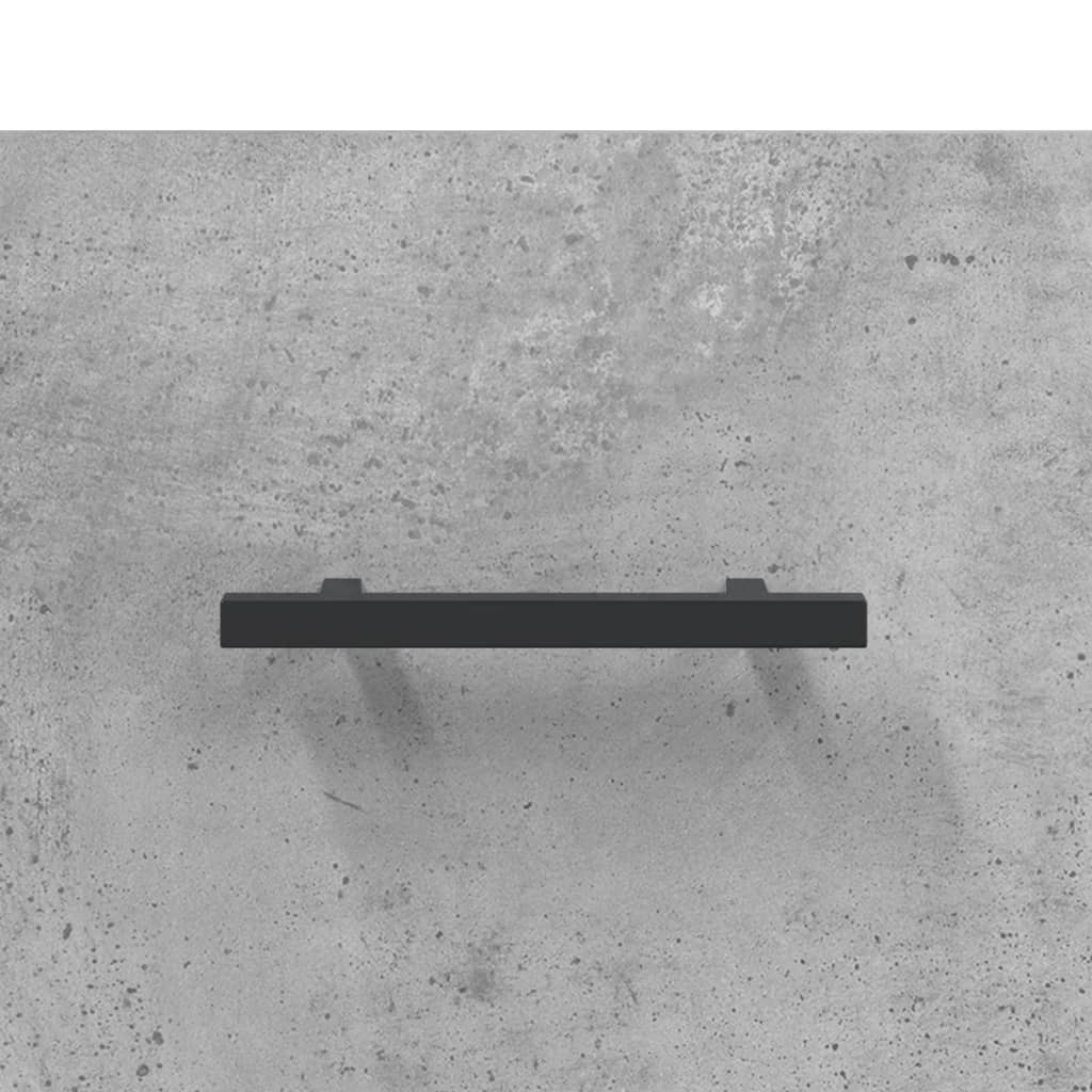 vidaXL Wall Cabinet Concrete Grey 80x36,5x35 cm Engineered Wood