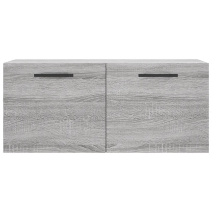 vidaXL Wall Cabinet Grey Sonoma 80x36.5x35 cm Engineered Wood