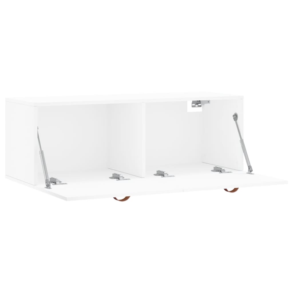 vidaXL Wall Cabinet White 100x36.5x35 cm Engineered Wood
