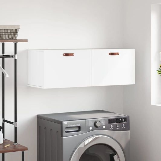 vidaXL Wall Cabinet White 100x36.5x35 cm Engineered Wood