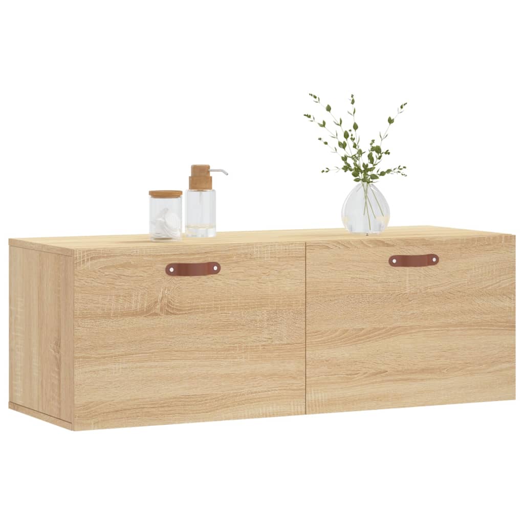 vidaXL Wall Cabinet Sonoma Oak 100x36,5x35 cm Engineered Wood