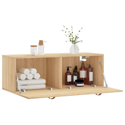 vidaXL Wall Cabinet Sonoma Oak 100x36,5x35 cm Engineered Wood