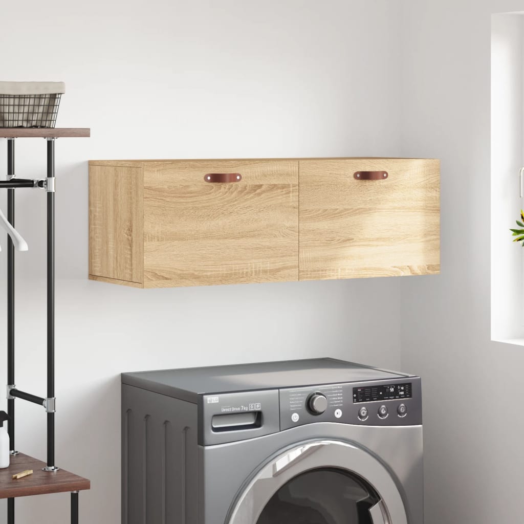 vidaXL Wall Cabinet Sonoma Oak 100x36,5x35 cm Engineered Wood