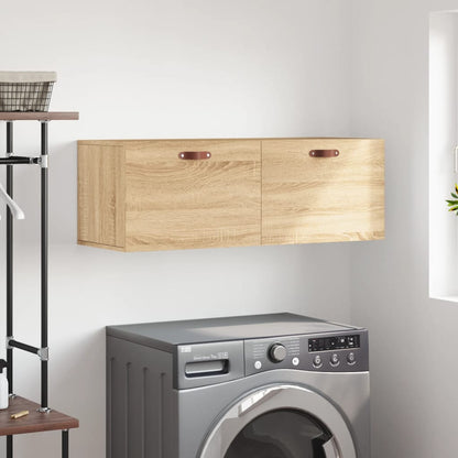 vidaXL Wall Cabinet Sonoma Oak 100x36,5x35 cm Engineered Wood