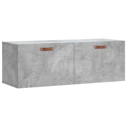 vidaXL Wall Cabinet Concrete Grey 100x36,5x35 cm Engineered Wood