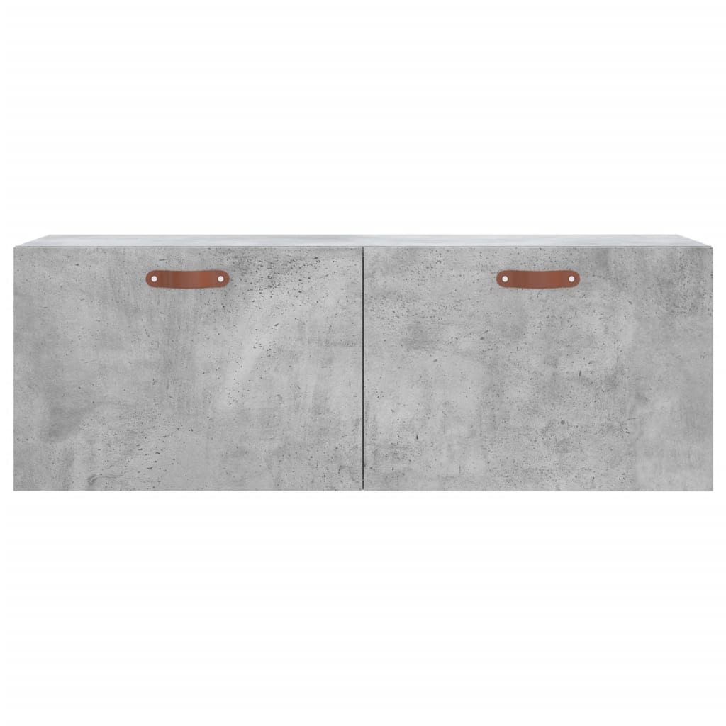 vidaXL Wall Cabinet Concrete Grey 100x36,5x35 cm Engineered Wood