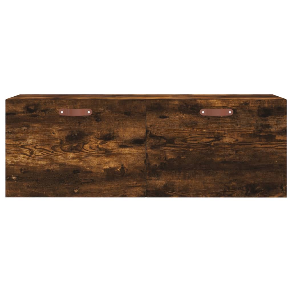 vidaXL Wall Cabinet Smoked Oak 100x36.5x35 cm Engineered Wood