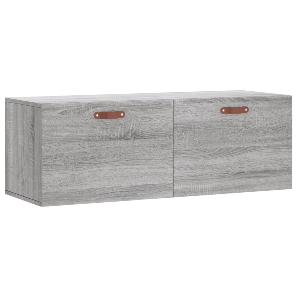 vidaXL Wall Cabinet Grey Sonoma 100x36,5x35 cm Engineered Wood