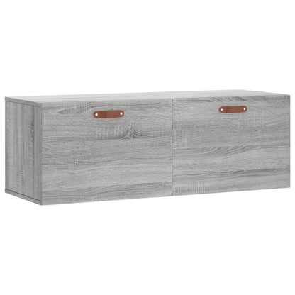 vidaXL Wall Cabinet Grey Sonoma 100x36,5x35 cm Engineered Wood