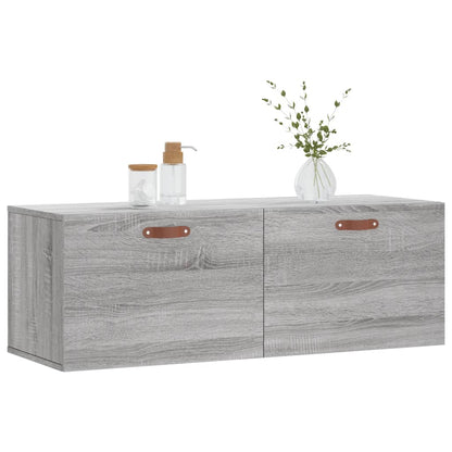 vidaXL Wall Cabinet Grey Sonoma 100x36,5x35 cm Engineered Wood