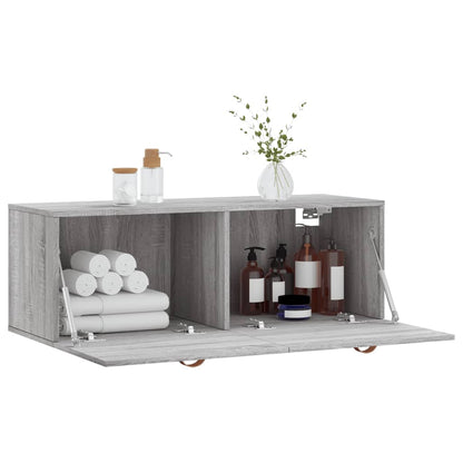 vidaXL Wall Cabinet Grey Sonoma 100x36,5x35 cm Engineered Wood
