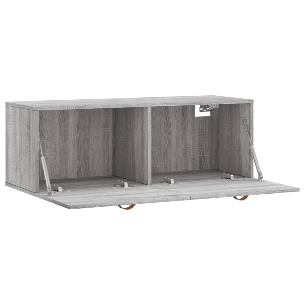 vidaXL Wall Cabinet Grey Sonoma 100x36,5x35 cm Engineered Wood