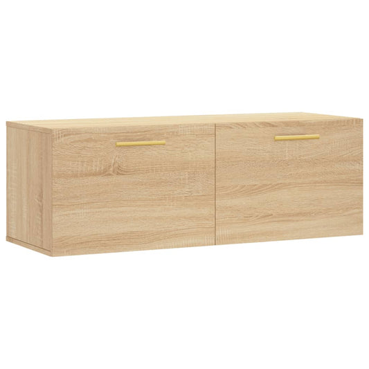 vidaXL Wall Cabinet Sonoma Oak 100x36.5x35 cm Engineered Wood