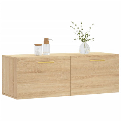 vidaXL Wall Cabinet Sonoma Oak 100x36.5x35 cm Engineered Wood