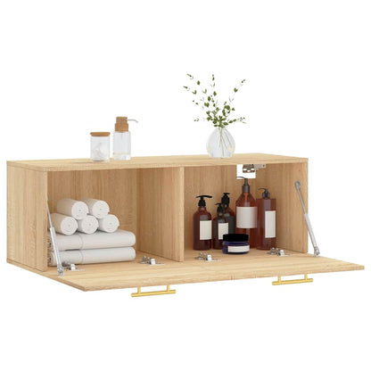 vidaXL Wall Cabinet Sonoma Oak 100x36,5x35 cm Engineered Wood