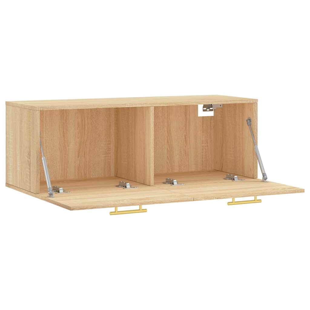 vidaXL Wall Cabinet Sonoma Oak 100x36,5x35 cm Engineered Wood