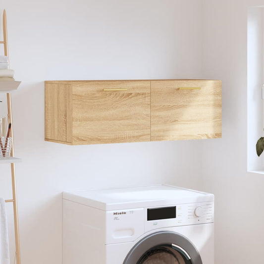 vidaXL Wall Cabinet Sonoma Oak 100x36.5x35 cm Engineered Wood