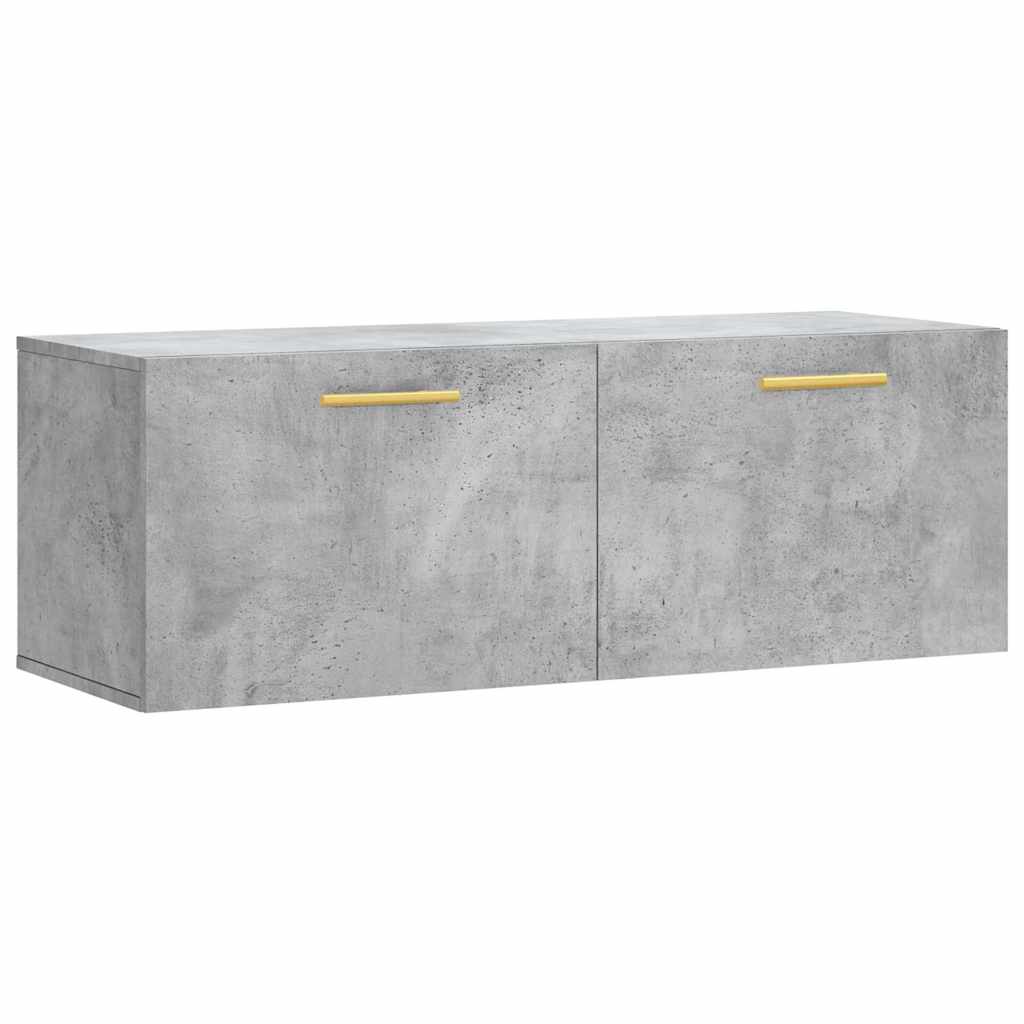 vidaXL Wall Cabinet Concrete Grey 100x36,5x35 cm Engineered Wood