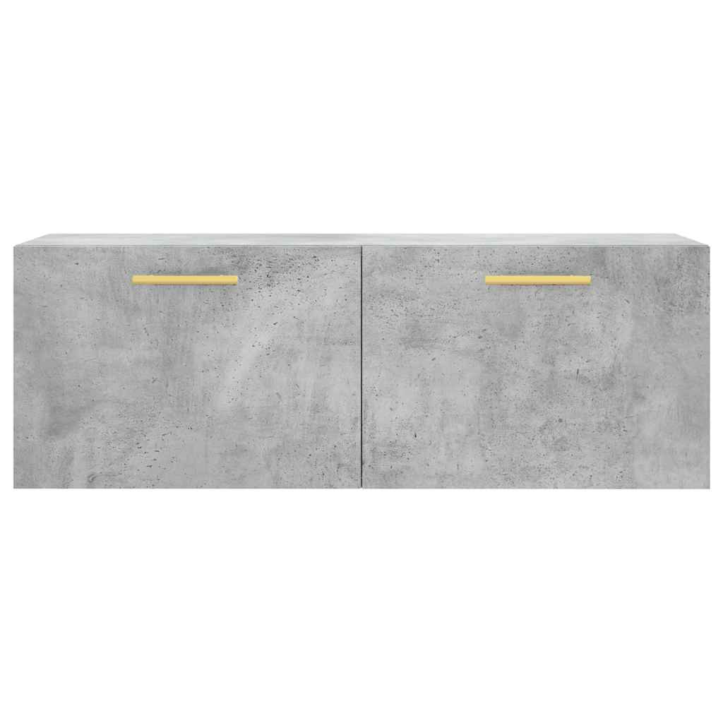 vidaXL Wall Cabinet Concrete Grey 100x36,5x35 cm Engineered Wood