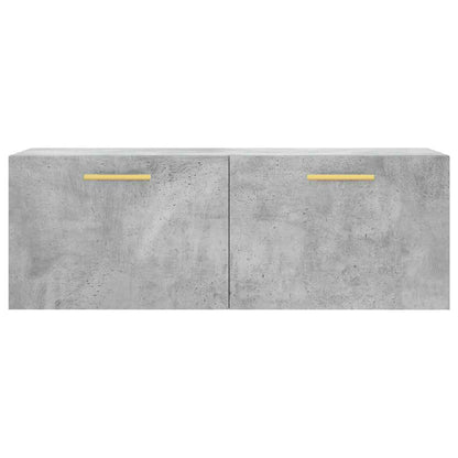 vidaXL Wall Cabinet Concrete Grey 100x36,5x35 cm Engineered Wood