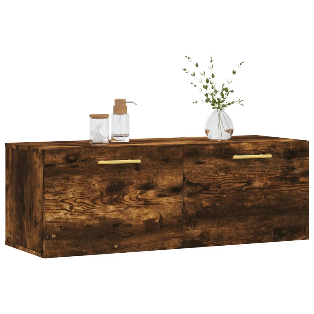 vidaXL Wall Cabinet | Smoked oak | Engineered wood | Wall Cabinet | Rectangular