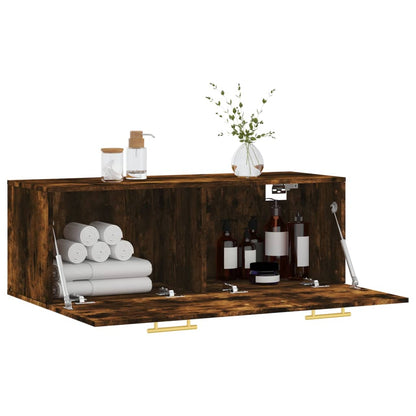 vidaXL Wall Cabinet | Smoked oak | Engineered wood | Wall Cabinet | Rectangular