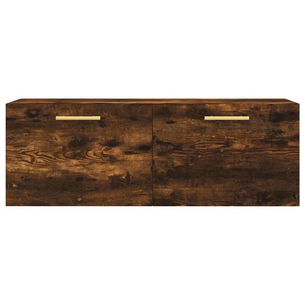 vidaXL Wall Cabinet Smoked Oak 100x36,5x35 cm Engineered Wood