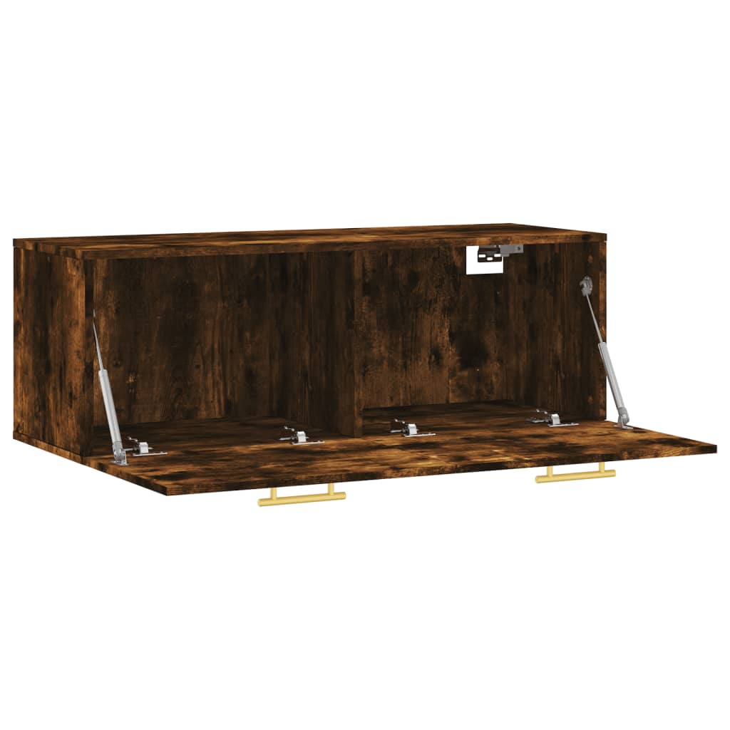 vidaXL Wall Cabinet | Smoked oak | Engineered wood | Wall Cabinet | Rectangular