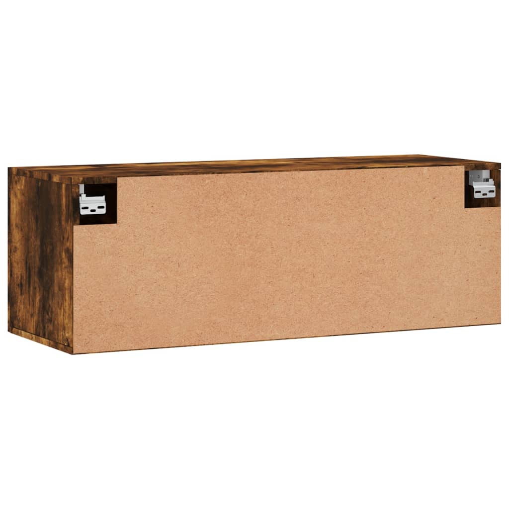 vidaXL Wall Cabinet | Smoked oak | Engineered wood | Wall Cabinet | Rectangular