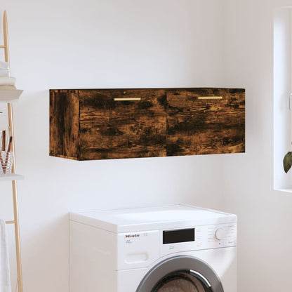 vidaXL Wall Cabinet | Smoked oak | Engineered wood | Wall Cabinet | Rectangular