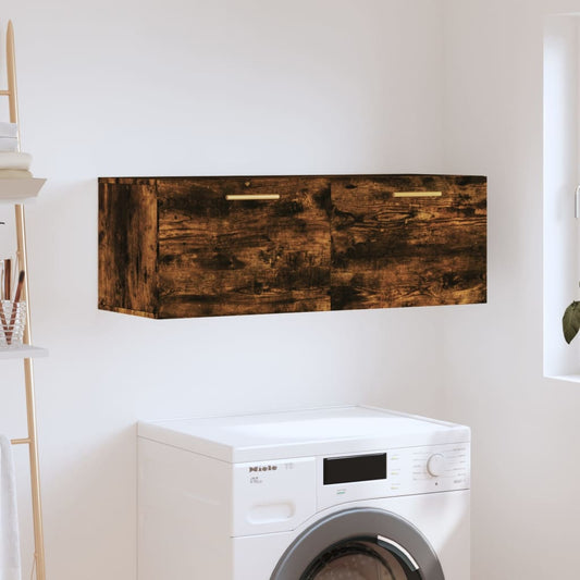 vidaXL Wall Cabinet | Smoked oak | Engineered wood | Wall Cabinet | Rectangular