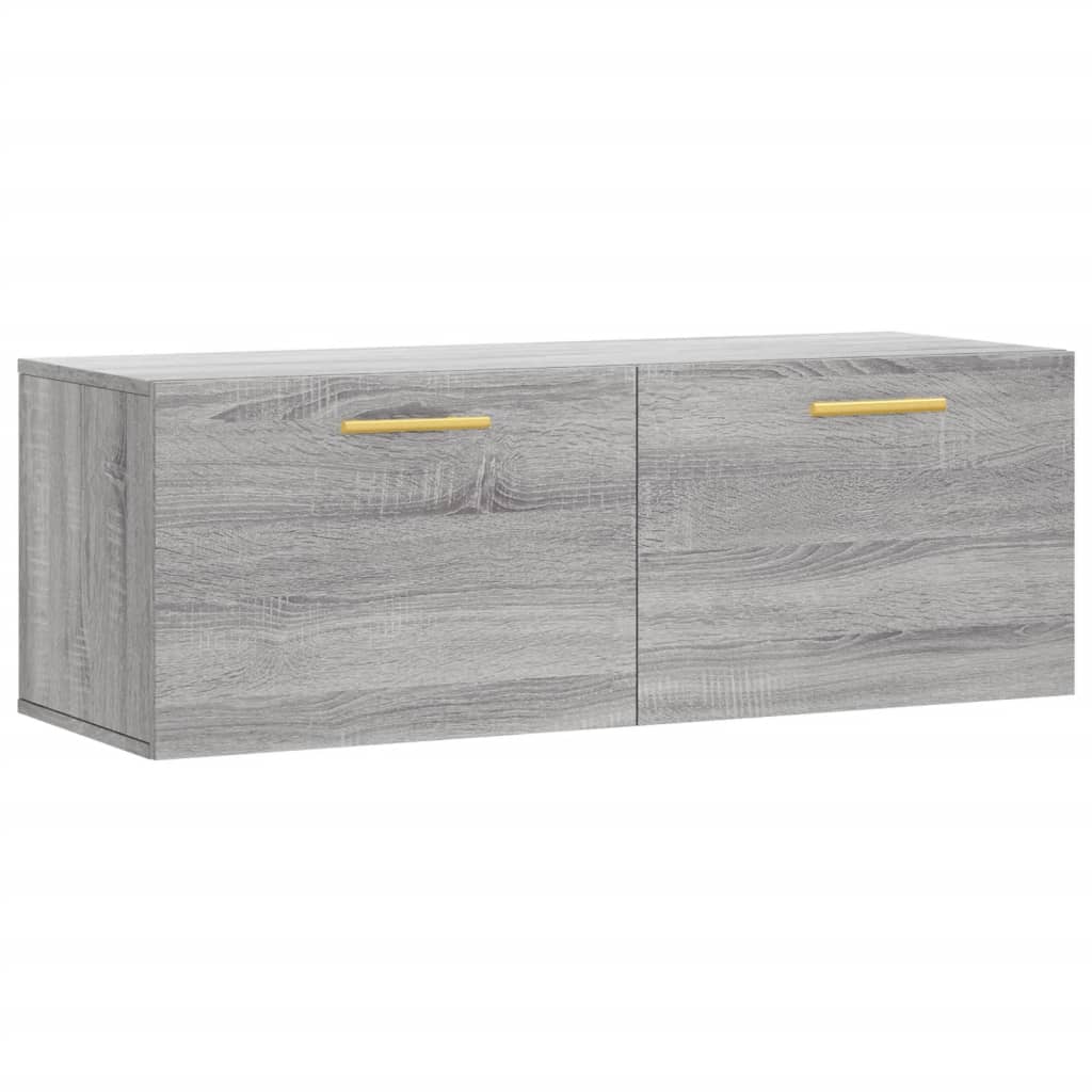 vidaXL Wall Cabinet Grey Sonoma 100x36.5x35 cm Engineered Wood
