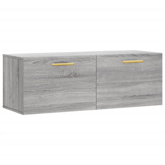 vidaXL Wall Cabinet Grey Sonoma 100x36.5x35 cm Engineered Wood