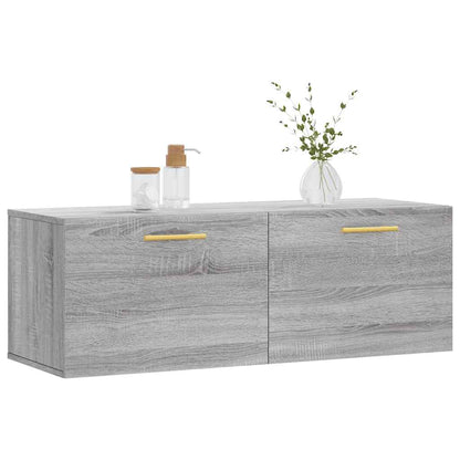 vidaXL Wall Cabinet Grey Sonoma 100x36,5x35 cm Engineered Wood