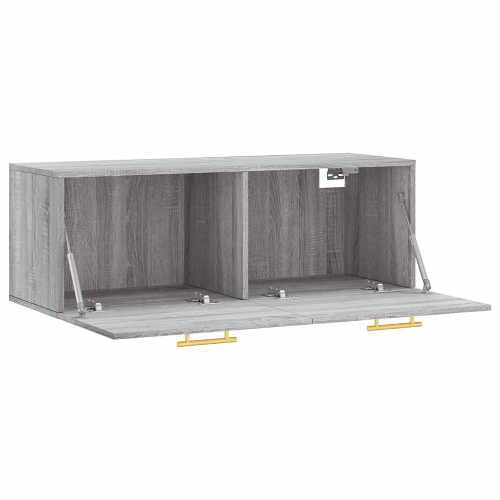 vidaXL Wall Cabinet Grey Sonoma 100x36,5x35 cm Engineered Wood