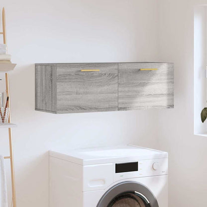vidaXL Wall Cabinet Grey Sonoma 100x36,5x35 cm Engineered Wood