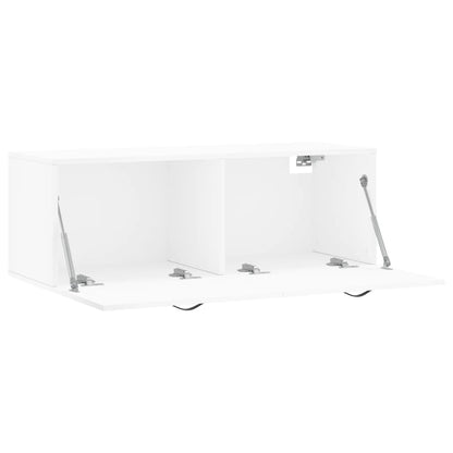 vidaXL Wall Cabinet White 100x36.5x35 cm Engineered Wood
