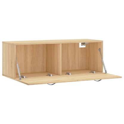 vidaXL Wall Cabinet Sonoma Oak 100x36.5x35 cm Engineered Wood