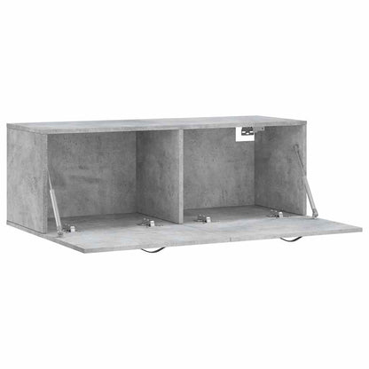 vidaXL Wall Cabinet Concrete Grey 100x36,5x35 cm Engineered Wood