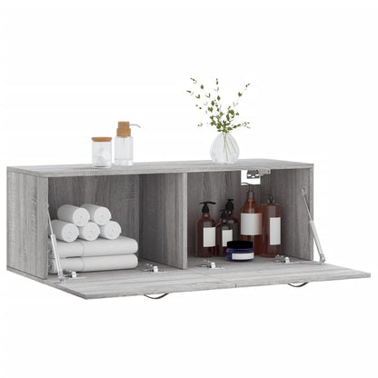 vidaXL Wall Cabinet Grey Sonoma 100x36,5x35 cm Engineered Wood