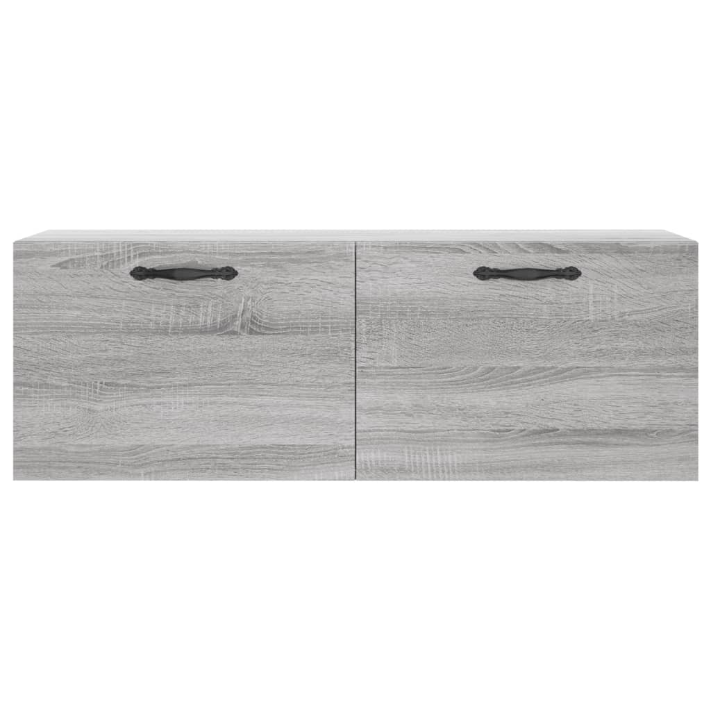 vidaXL Wall Cabinet Grey Sonoma 100x36.5x35 cm Engineered Wood