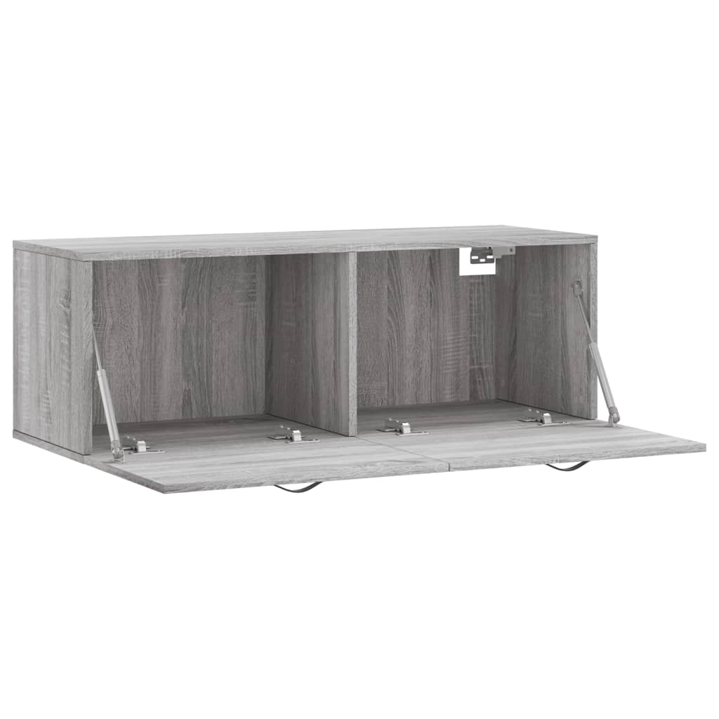 vidaXL Wall Cabinet Grey Sonoma 100x36,5x35 cm Engineered Wood