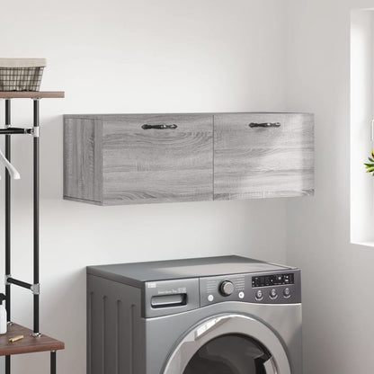 vidaXL Wall Cabinet Grey Sonoma 100x36,5x35 cm Engineered Wood