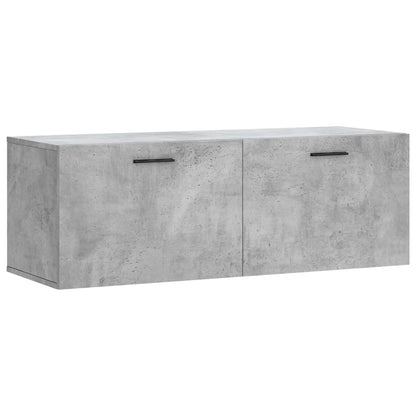 vidaXL Wall Cabinet Concrete Grey 100x36,5x35 cm Engineered Wood