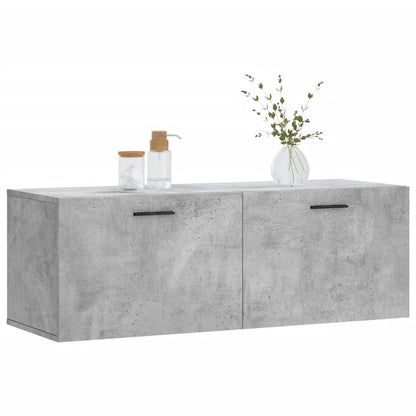 vidaXL Wall Cabinet Concrete Grey 100x36,5x35 cm Engineered Wood