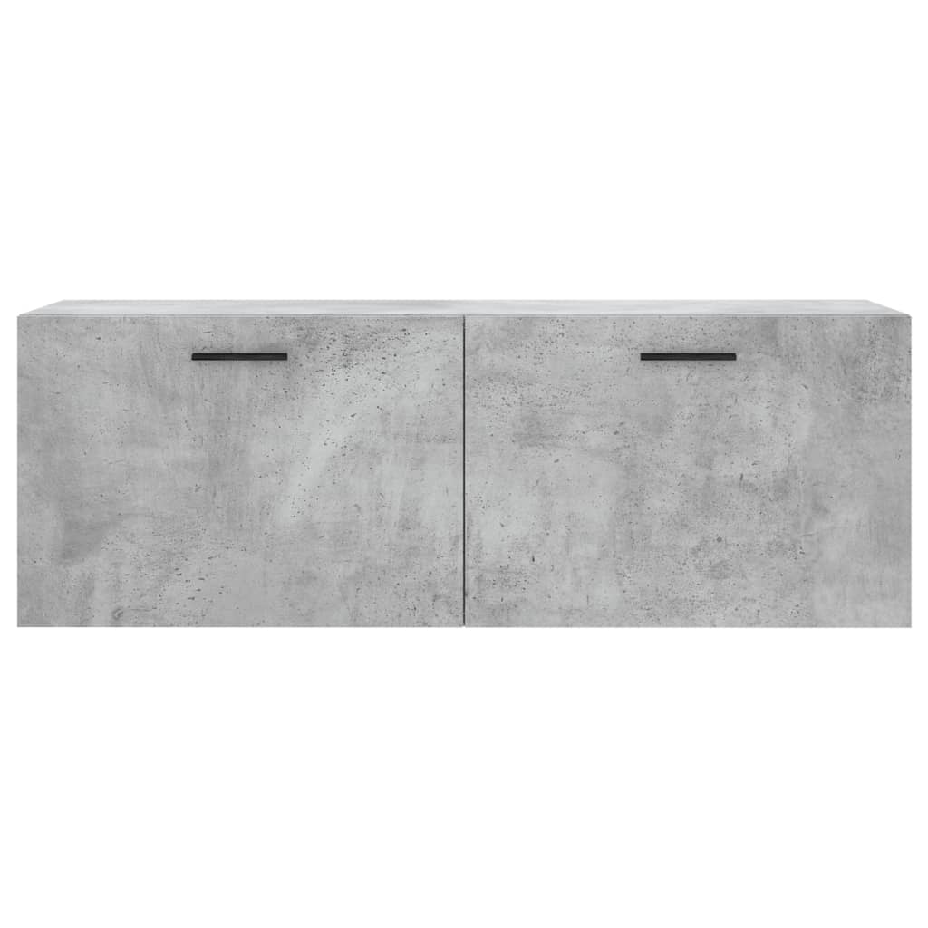 vidaXL Wall Cabinet Concrete Grey 100x36,5x35 cm Engineered Wood