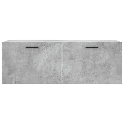 vidaXL Wall Cabinet Concrete Grey 100x36,5x35 cm Engineered Wood