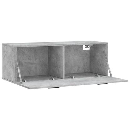 vidaXL Wall Cabinet Concrete Grey 100x36,5x35 cm Engineered Wood