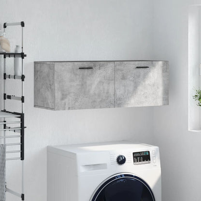 vidaXL Wall Cabinet Concrete Grey 100x36,5x35 cm Engineered Wood