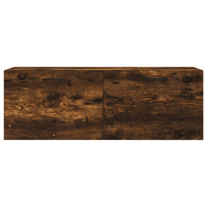 vidaXL Wall Cabinet Smoked Oak 100x36,5x35 cm Engineered Wood